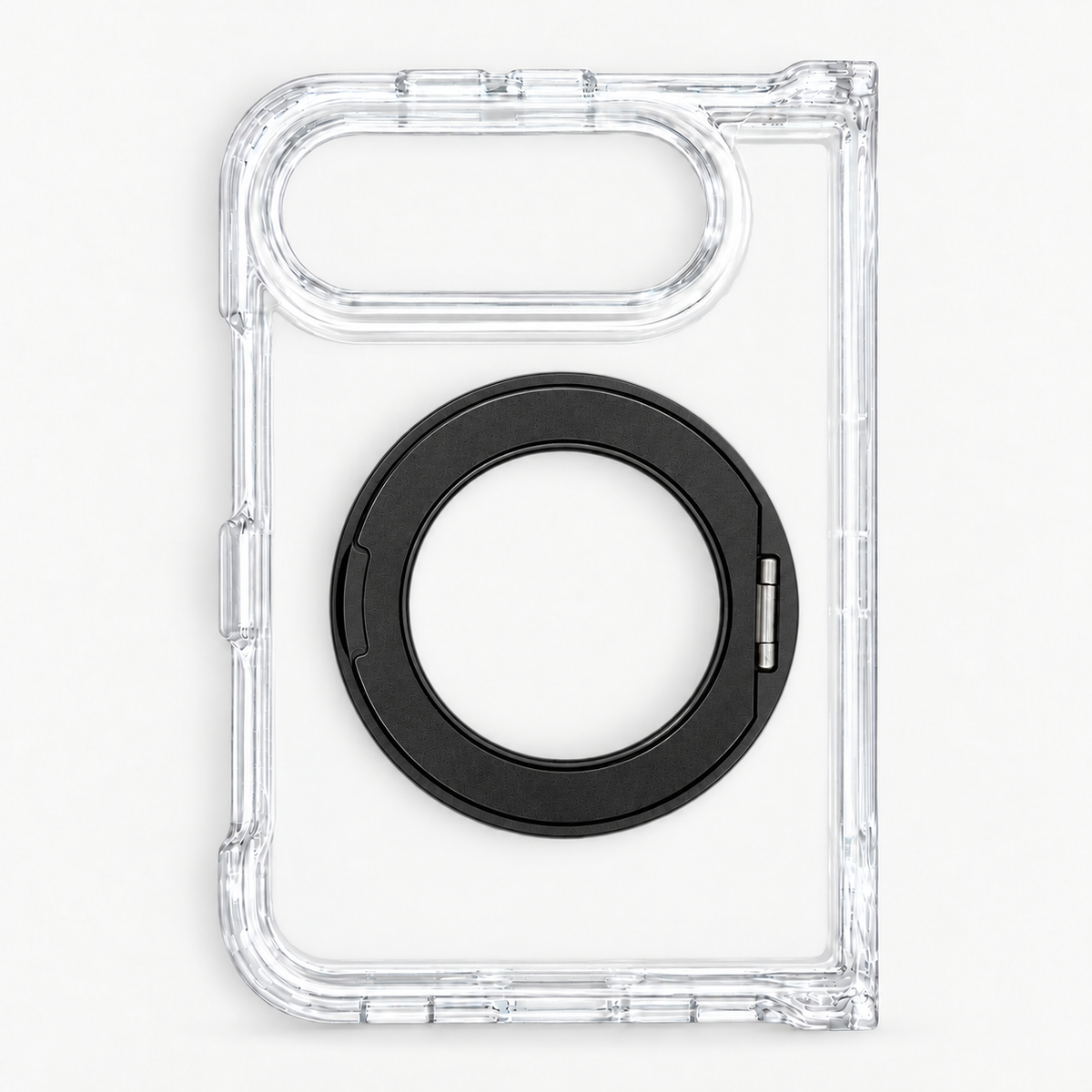 iPhone Duo Fortify Clear 360 Rotatable MagSafe Case-Black