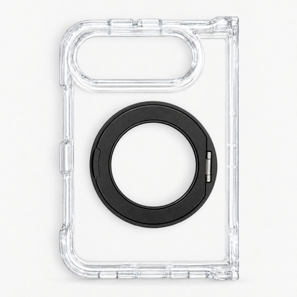 iPhone Duo Fortify Clear 360 Rotatable MagSafe Case-Black