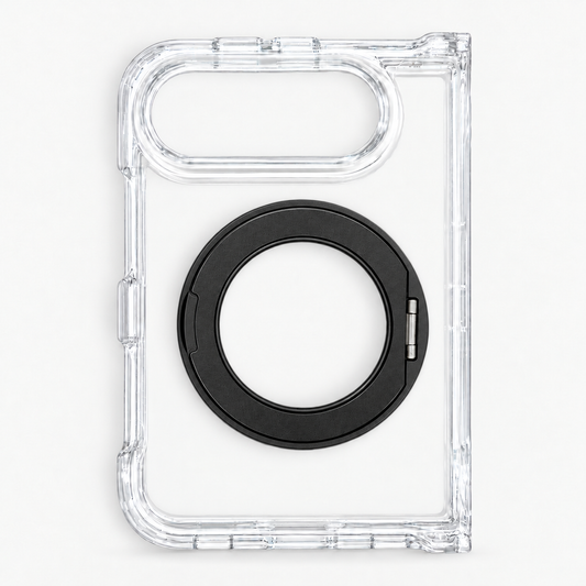 iPhone Duo Fortify Clear 360 Rotatable MagSafe Case-Black