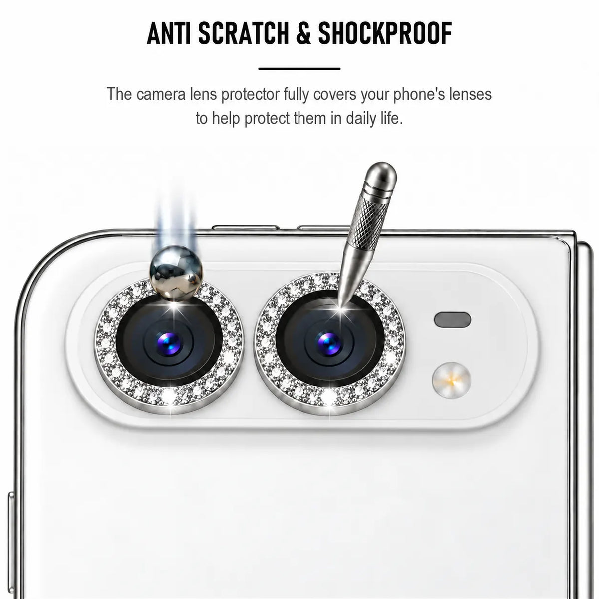 iPhone Duo Camera Lens Protector Tempered Glass Diamond