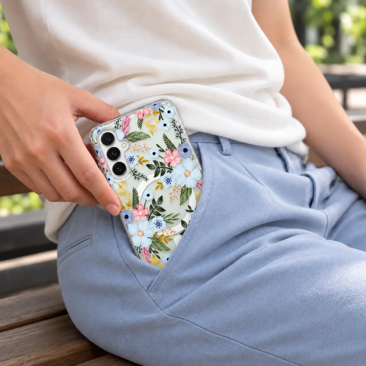 Magsafe Pattern Blue Meadow
