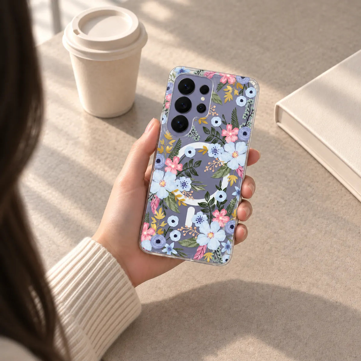 Galaxy S25 Ultra Magsafe Pattern Blue Meadow