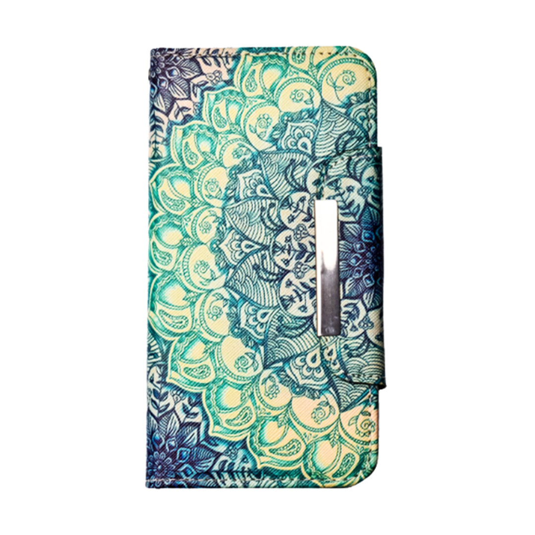 Magnetic Detachable Wallet Case Mandala - iPhone Cases