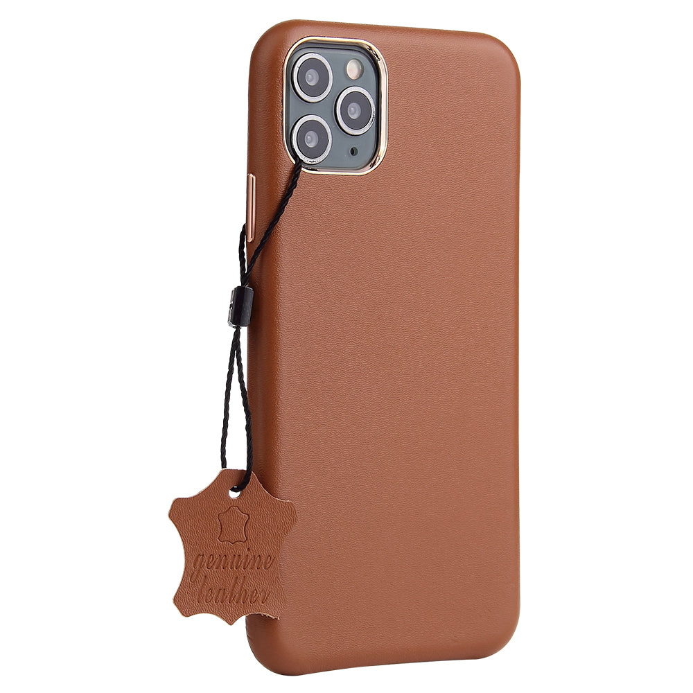 iPhone 12 mini Nebula Leather Back Case – Brown