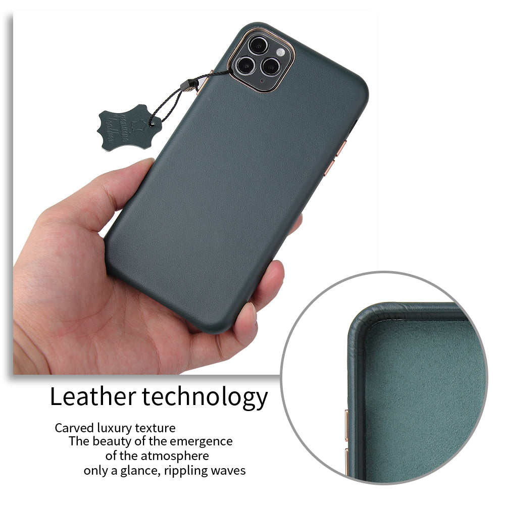 iPhone 12 mini Nebula Leather Back Case – Black