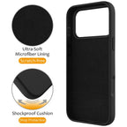 iPhone 17 Series Magsafe Invisible Silicone Stand Case - Black