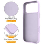iPhone 17 Series Magsafe Invisible Silicone Stand Case - Purple