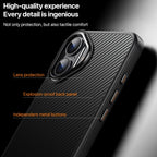iPhone 17 Air Carbon Fiber Texture MagSafe Case Black