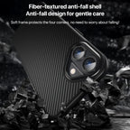 iPhone 17 Air Carbon Fiber Texture MagSafe Case Black