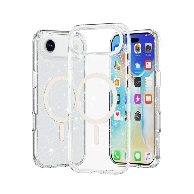 Nebula Clear Back Tough Case with MagSafe for iPhone 17 series – Crystal Sparkling