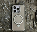 360°  Rotatable Invisible Stand Case for iPhone  – Grey
