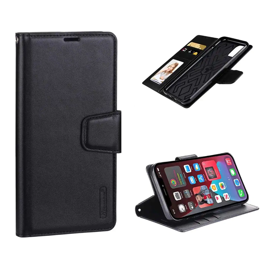 Hanman Flip Wallet Case OPPO Reno8 5G Black