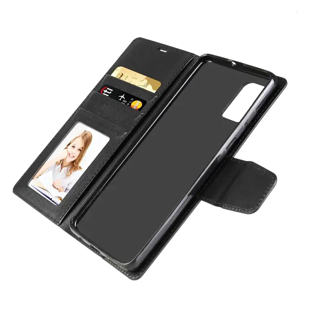 Hanman Flip Wallet Case OPPO Reno8 Pro / Pro Plus Black