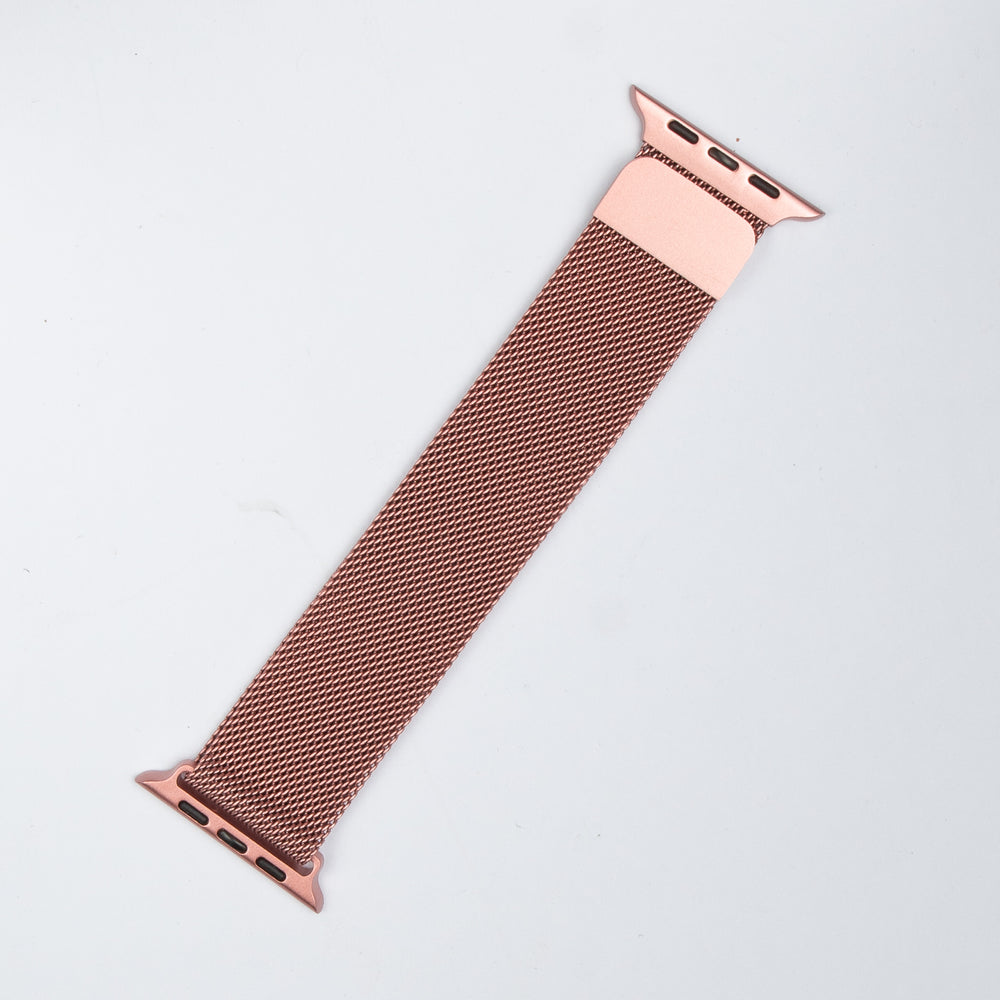 Apple Watch Stainless Steel Milanese Loop Strap Pink