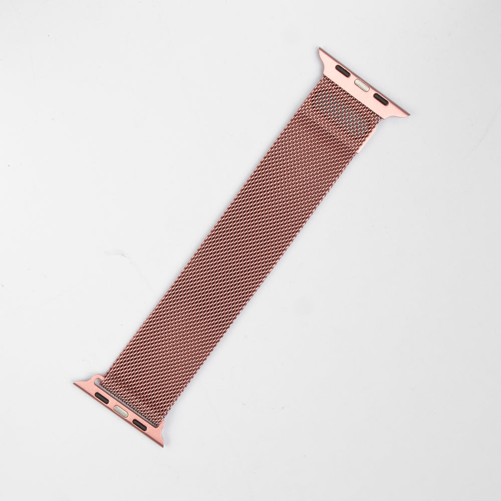 Apple Watch Stainless Steel Milanese Loop Strap Pink