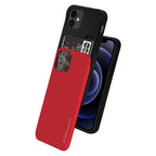 iPhone 12 mini Mercury Goospery Sky Slide Bumper Case with Card Holder - Red