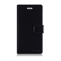 iPhone 13 Mercury Goospery Mansoor Diary Flip Wallet Case - Black
