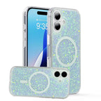 Nebula iPhone 17 Pro Max Magic Glitter Case White Blue