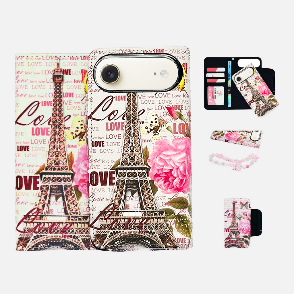 Magnetic Wallet Case Paris - iPhone Cases