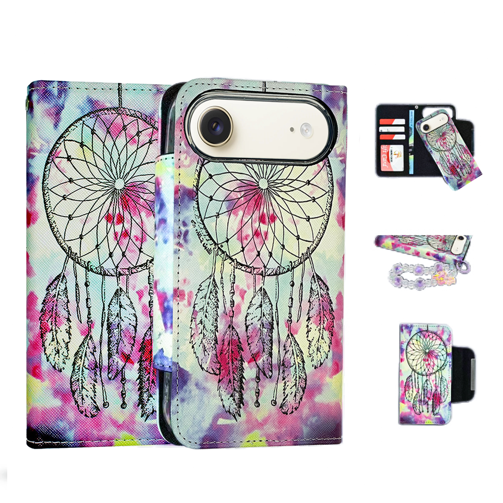 Magnetic Wallet Case Dream Catcher - iPhone Cases