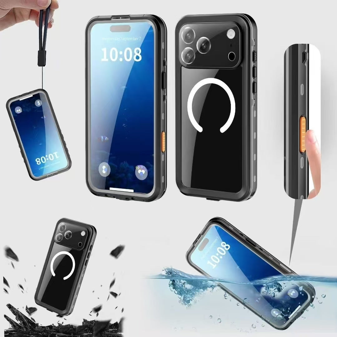 iPhone 17 Pro MagSafe Waterproof Case Black