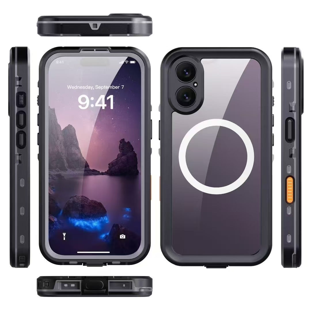 iPhone 17 MagSafe Waterproof Case Black