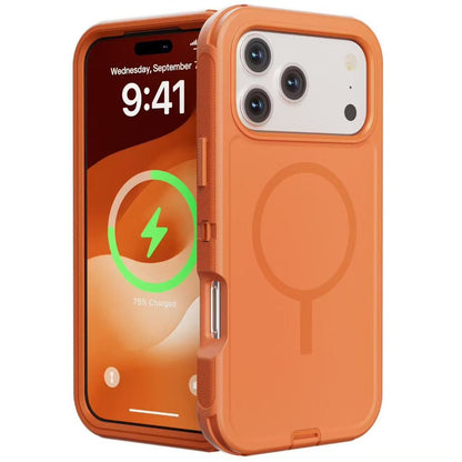 T SHINE Defender MagSafe Protective Case for iPhone 18 Pro Max – Orange