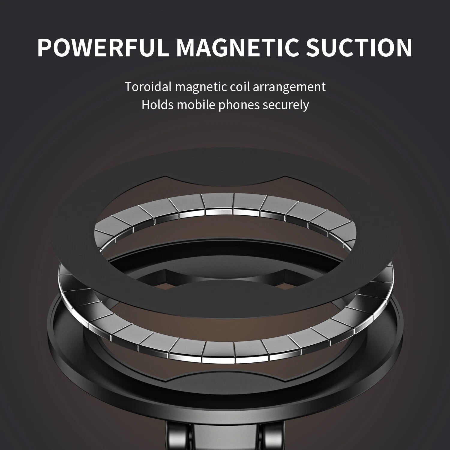 Ultra Alloy Folding 360 Rotating Magnetic Car Phone Holder