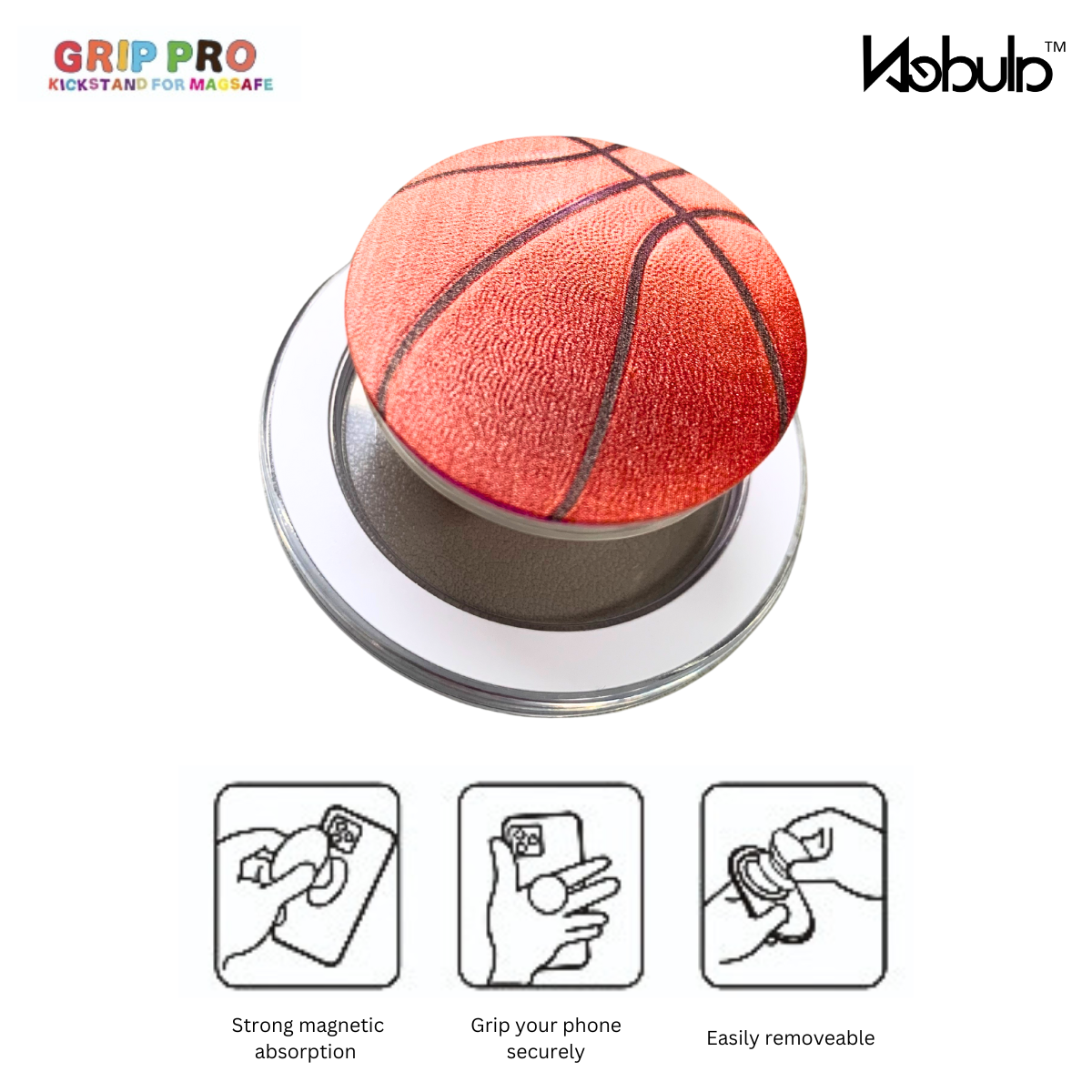 GripPro Magnetic Phone Ring Basketball