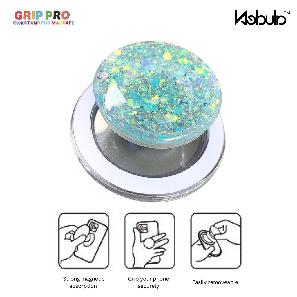 GripPro Magnetic Phone Ring  Confetti Ice Blue