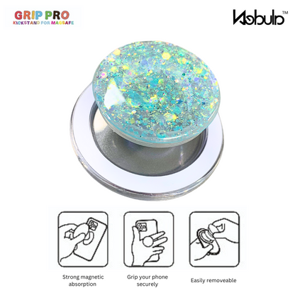 GripPro Magnetic Phone Ring  Confetti Ice Blue