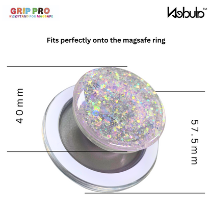 GripPro Magnetic Phone Ring  Confetti Purple