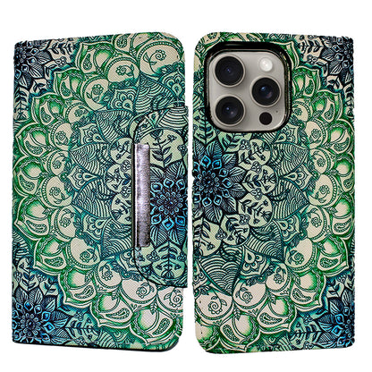 Magnetic Wallet Case Mandala - iPhone MagSafe Case