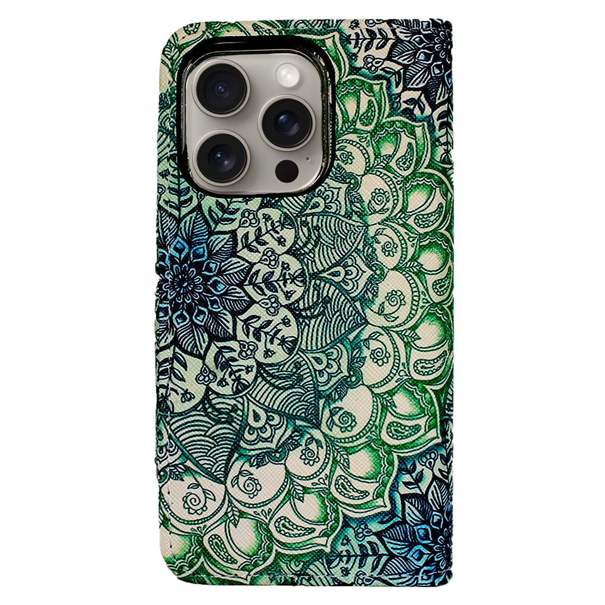 Magnetic Detachable Wallet Case Mandala - iPhone Cases