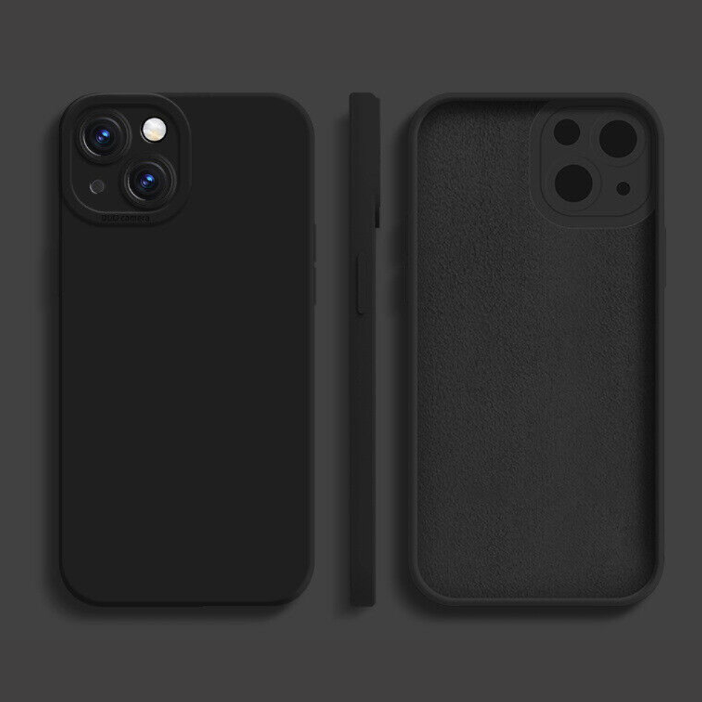 Silicone Rubber Case for iPhone - Black
