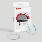 Magnetic Rotatable Phone Grip and Phone Stand White Cyan