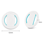 Magnetic Rotatable Phone Grip and Phone Stand White Cyan