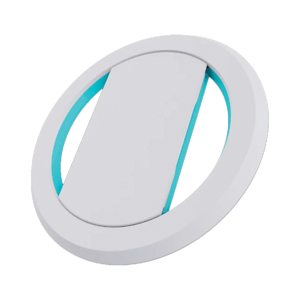 Magnetic Rotatable Phone Grip and Phone Stand White Cyan