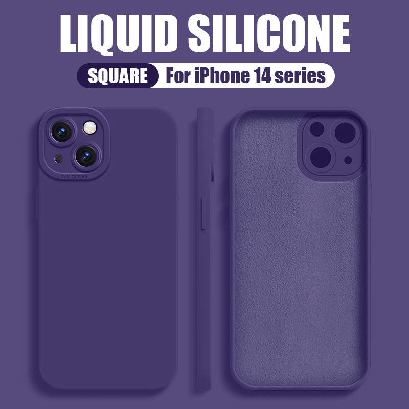 iPhone 14 Pro Max Silicone Rubber Case Purple