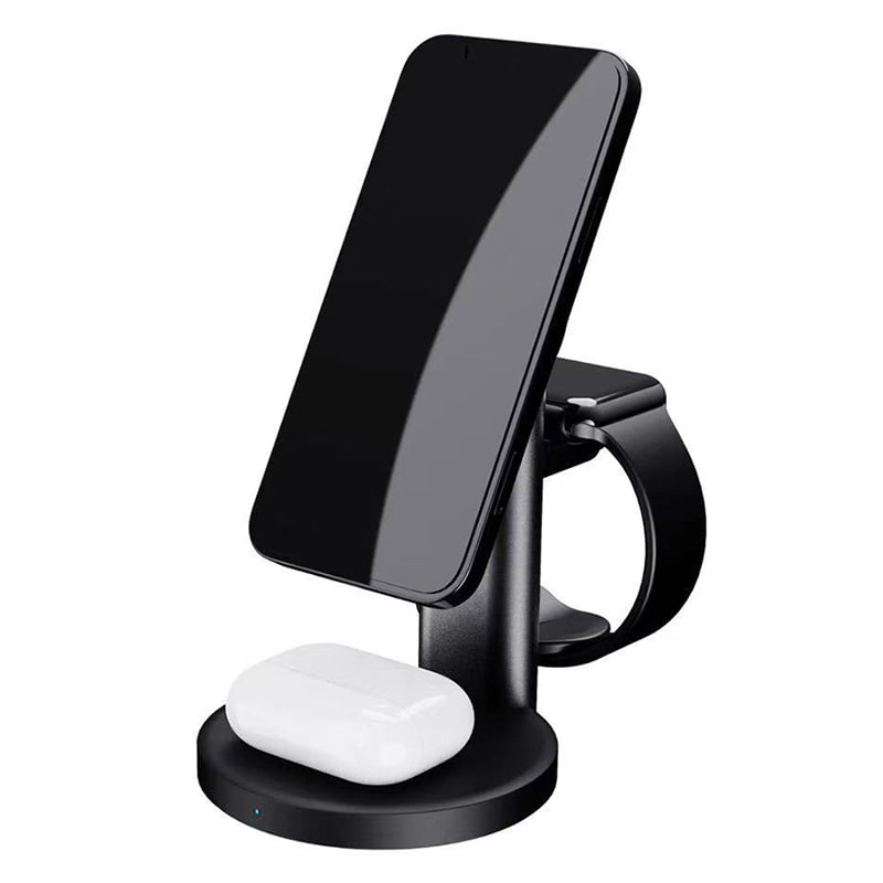 Nebula 3-in-1 Magnetic Wireless Charger Desktop Stand - Black