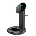 Nebula 3-in-1 Magnetic Wireless Charger Desktop Stand - Black