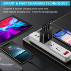 Nebula 48W 3USBA+C Wall Charger – Fast, Safe, and Versatile Charging for All Your Devices