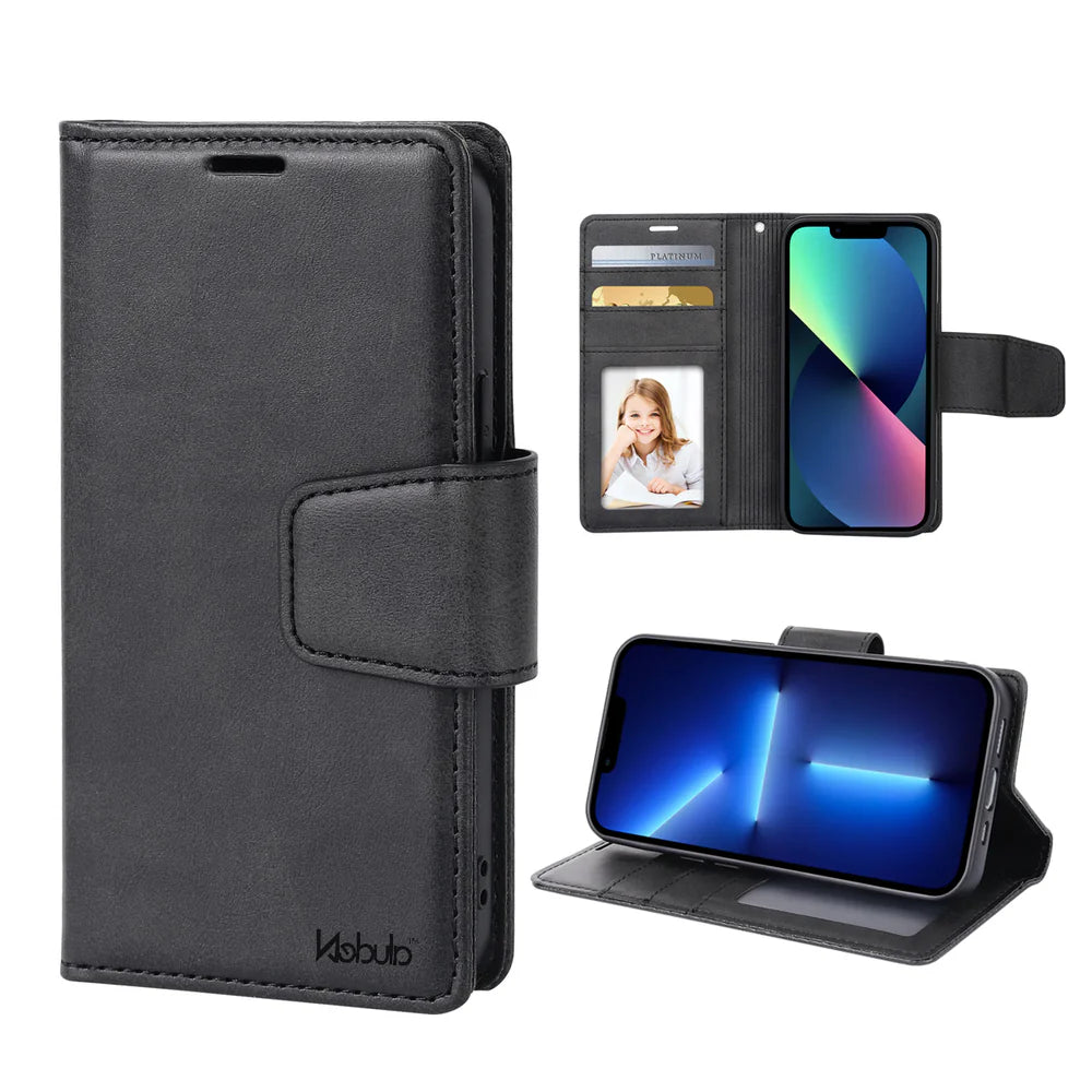 Samsung Galaxy A36 Wallet Case — Premium Flip Leather Cover with Card Slots, Stand Function & Full Protection (Black)