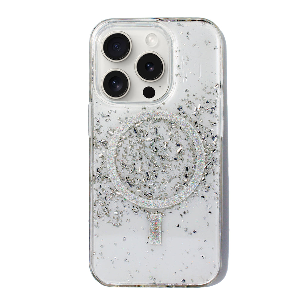 Nebula Noble Metal Dusted Magsafe Case Silver - iPhone Cases