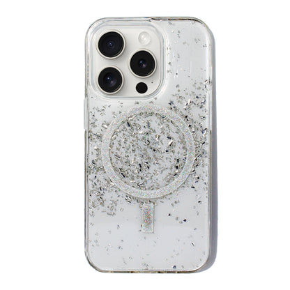 Nebula Noble Metal Dusted Magsafe Case Silver - iPhone Cases