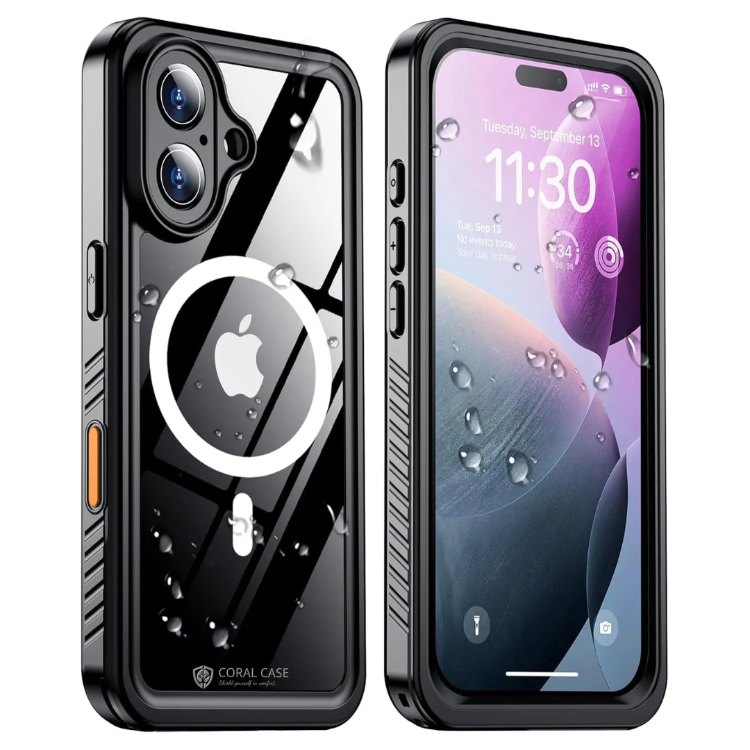 iPhone 16 MagSafe Waterproof Case Black
