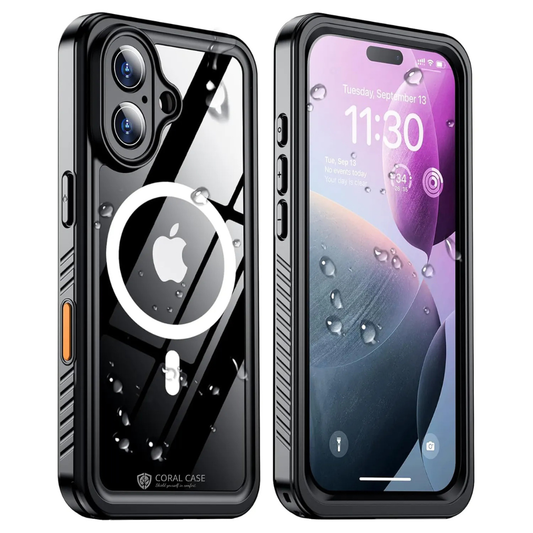 iPhone 16 MagSafe Waterproof Case Black