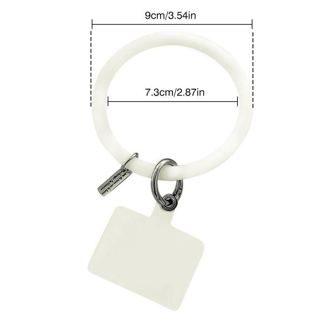 Silicone Phone Wrist Ring Holder - White