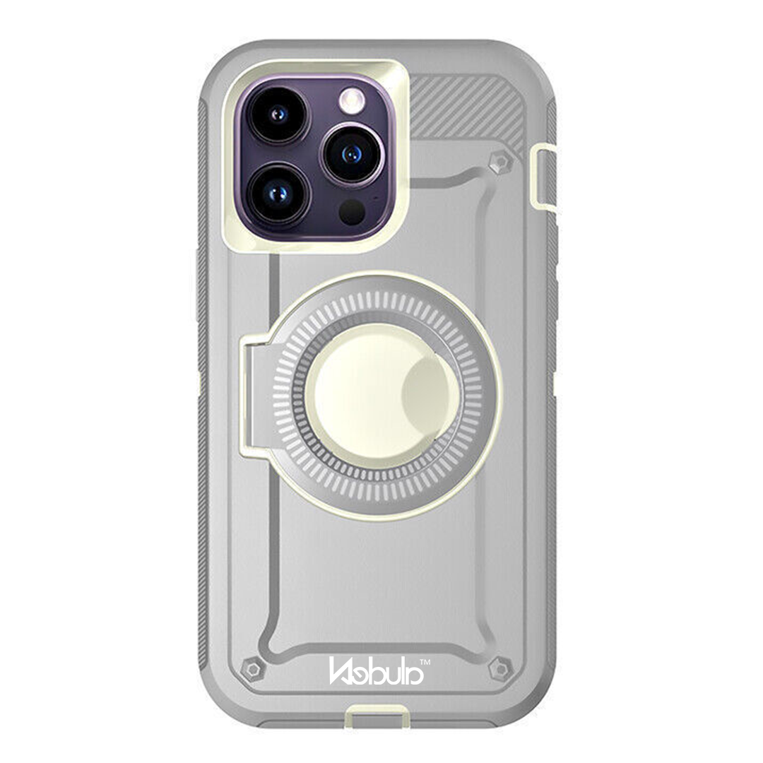 Nebula Rugged Magsafe Lock Stand Grey - iPhone Cases