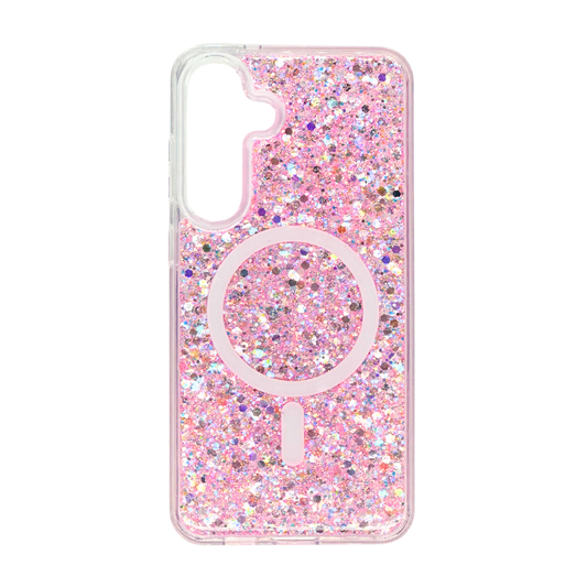 Nebula Samsung S26 Galaxy Magic Glitter Case Pink